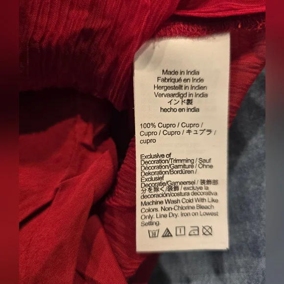 J.Crew Retail Sheer lace-trim button-up shirt And Cami red size 6 - Picture 7 of 11